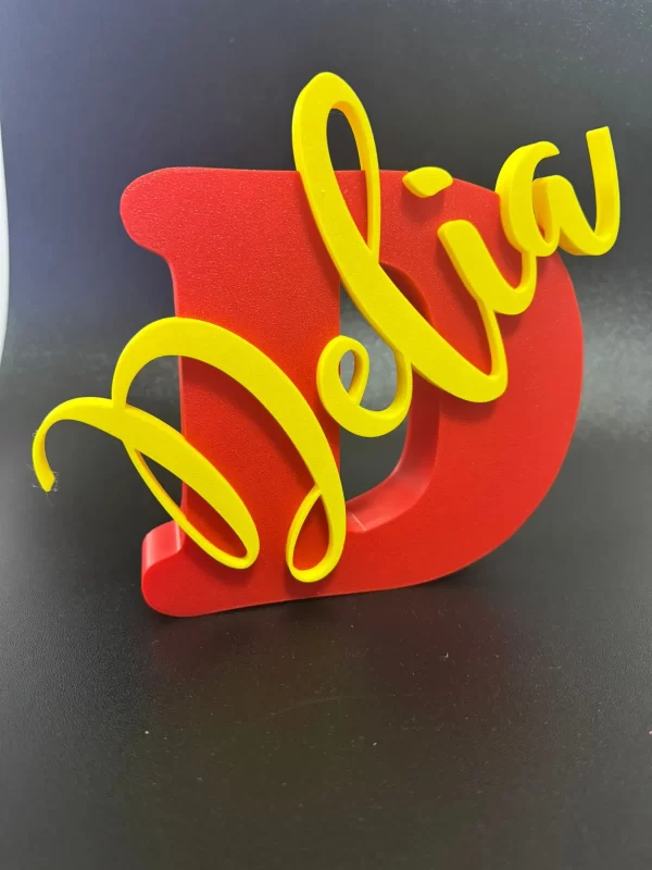 cadou-litere-volumetrice-personalizate-cu-nume Litere volumetrice personalizate cu nume, vedere frontală, realizate din plastic ecologic rezistent