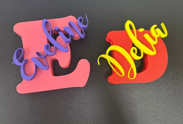 modele-litere-volumetrice-personalizate-cu-nume Set decorativ din litere volumetrice personalizate cu nume, modelele Eveline și Delia, vedere de ansamblu