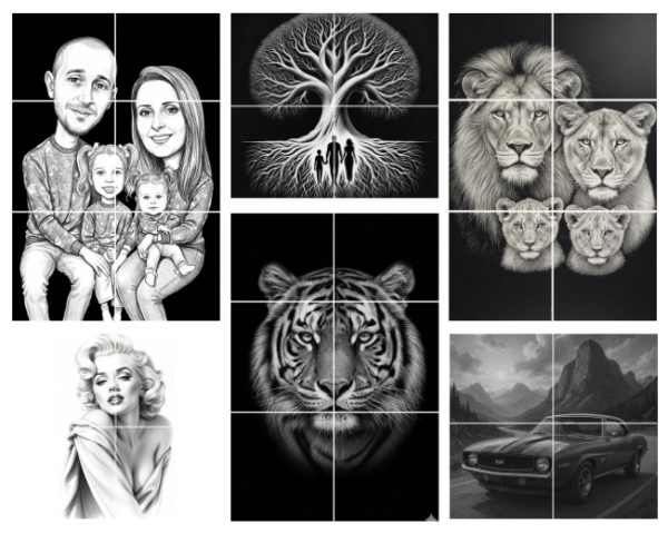 Portrete și caricaturi 3D personalizate pentru decor interior